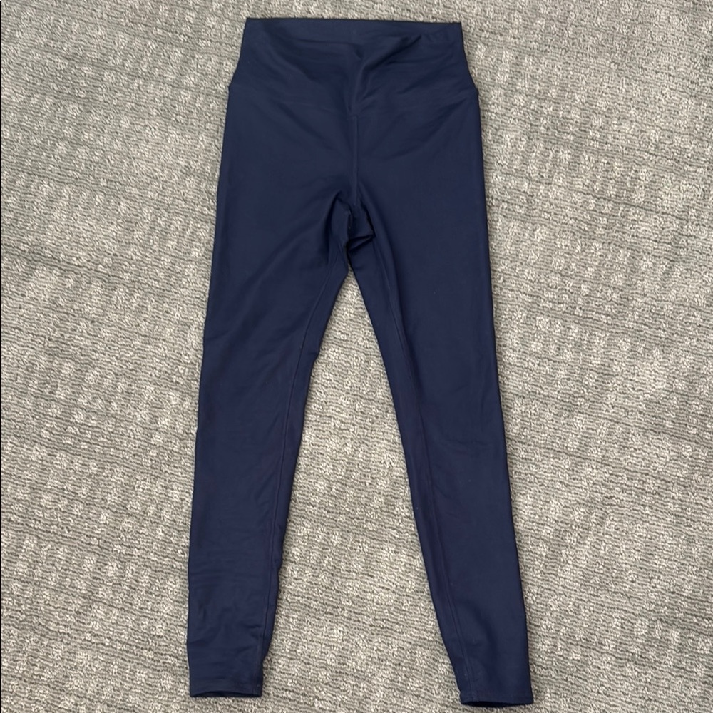 Alo leggings, navy blue, size medium
